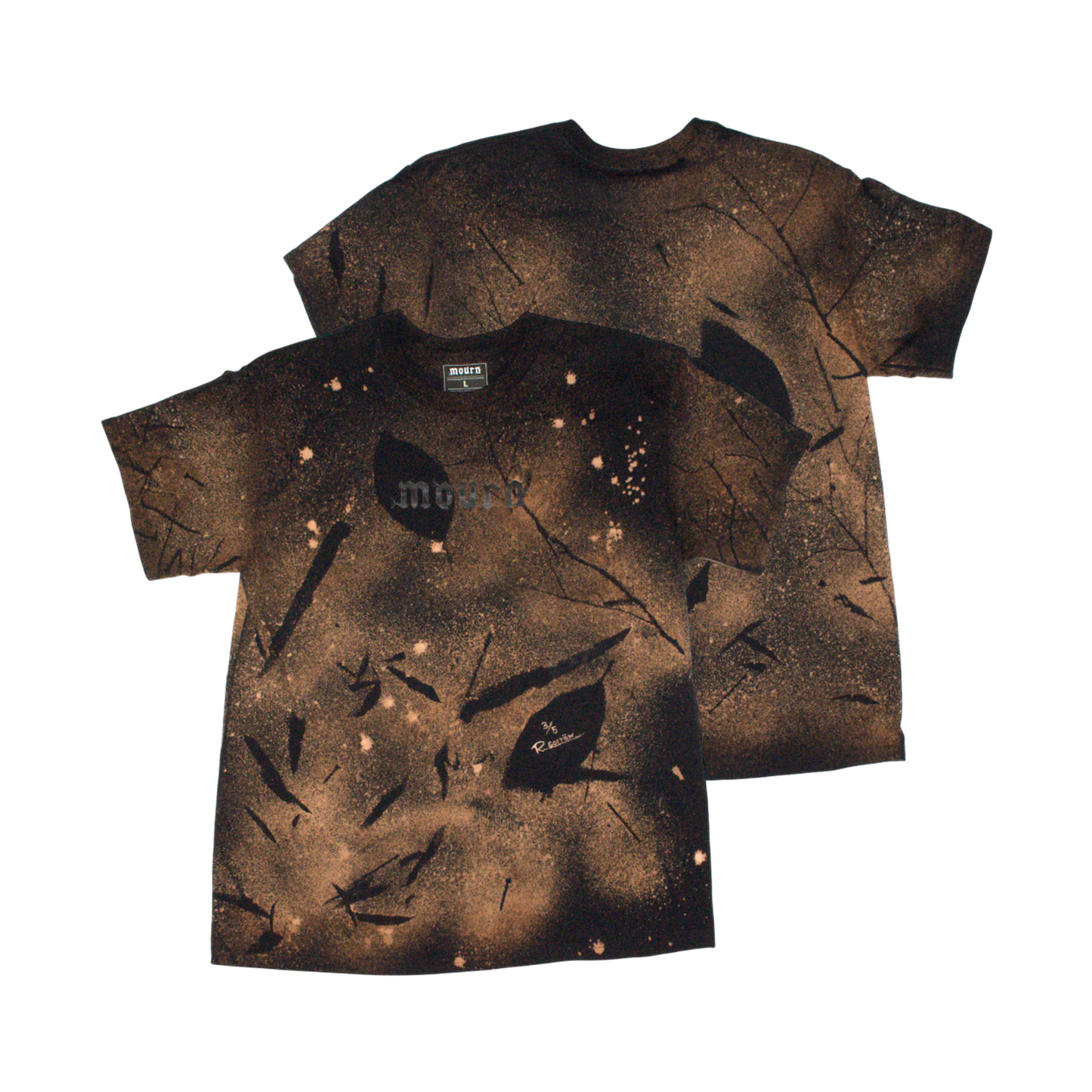 (1 of 5 collection) hand-signed bleached t-shirt