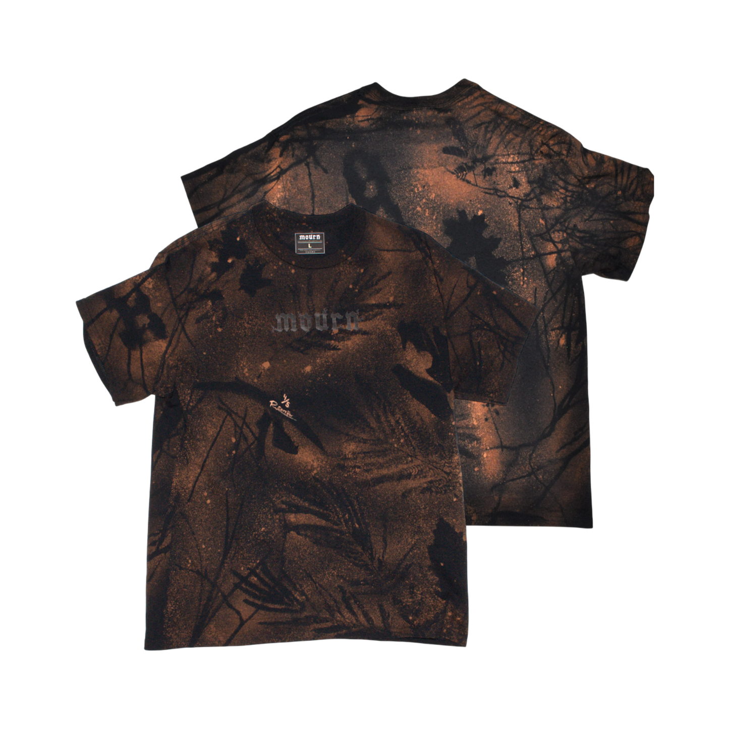 (1 of 5 collection) hand-signed bleached t-shirt