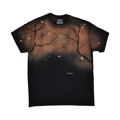 hand-signed bleached t-shirt (chest design)